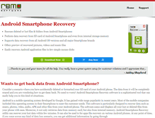 Tablet Screenshot of androidsmartphonerecovery.com